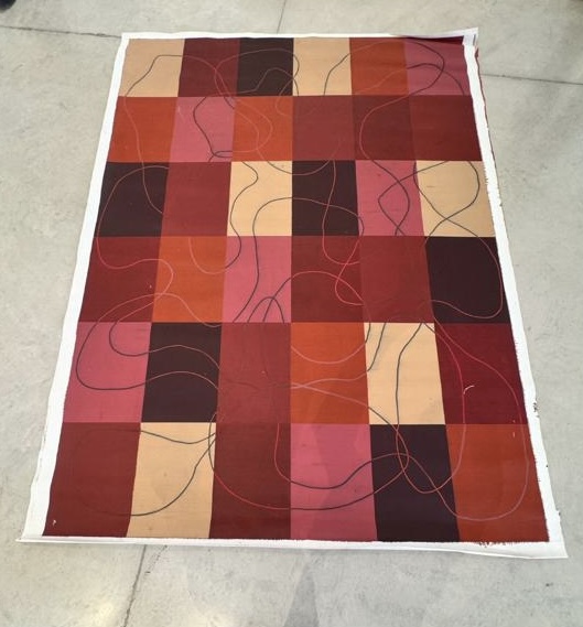 Cuadros rojos rosas naranja