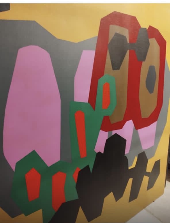 Número maya en ocre