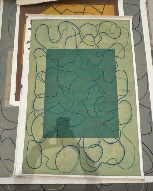 Cuadro verde dentro de otro